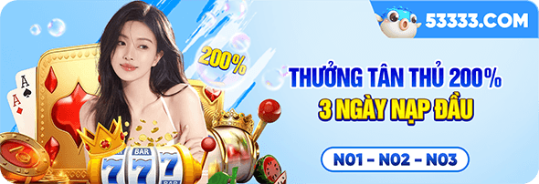 Thưởng tân thủ XX88 200% 3 ngày nạp đầu